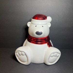 Harry Slatkin & Co. 2009 Paws the Polar Bear Cinnamon Stick Candle Holder 8.25"